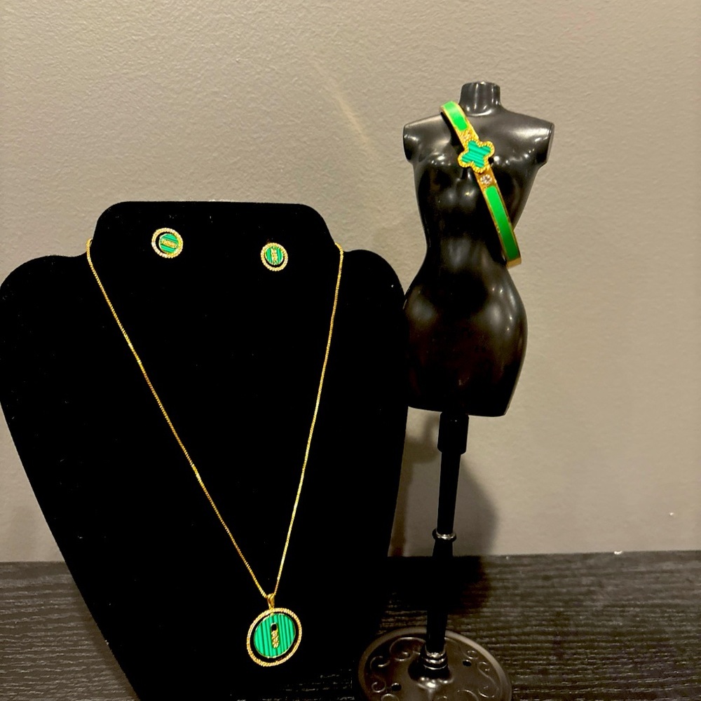 Titanium Gold  Necklace, Earrings & Bracelets for women